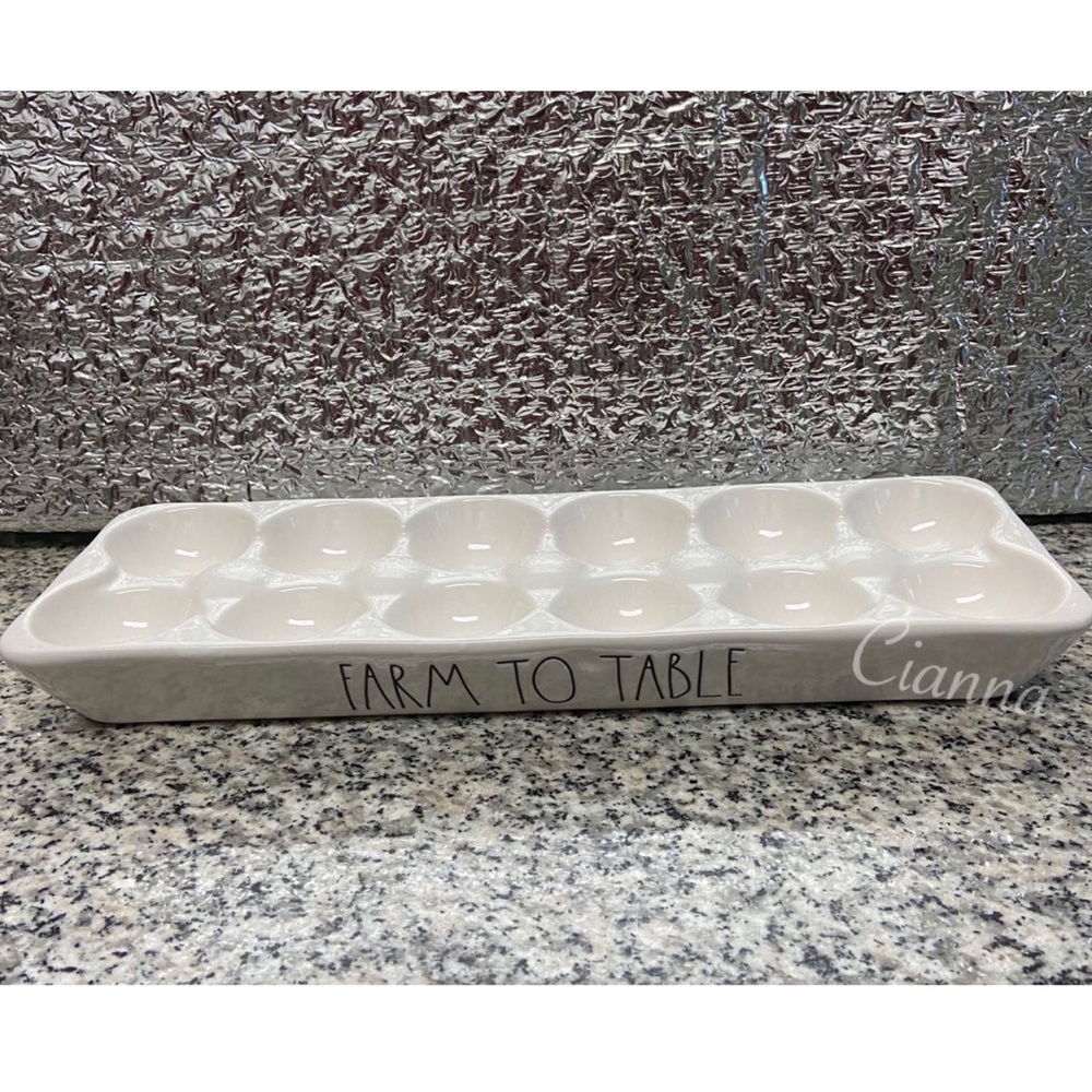 Rae Dunn Farm to Table Egg Holder